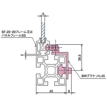 BWブラケット L45キット SUS(エスユーエス)