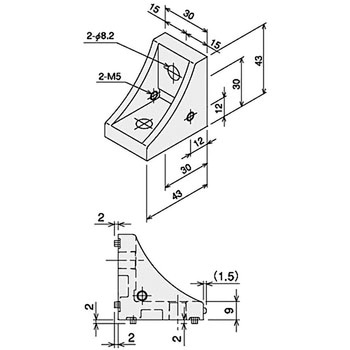 DブラケットLタップ付(ステン)キット SUS(エスユーエス)