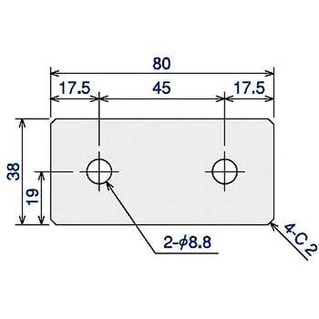 SプレートブラケットL45-H2 SUS(エスユーエス)