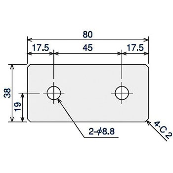 SプレートブラケットL45-H2キット SUS(エスユーエス)