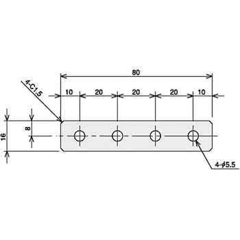 SプレートブラケットSS-H4 SUS(エスユーエス)
