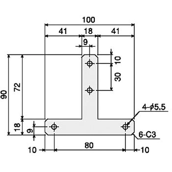 SプレートブラケットSS-T型キット SUS(エスユーエス)