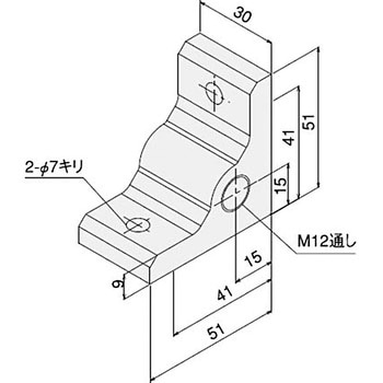 アジャスタブラケットM12 SUS(エスユーエス)