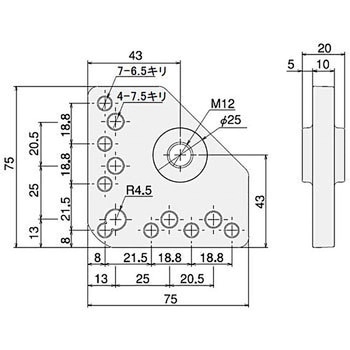 アジャスタプレート DC SS-S ブラック - SUS(エスユーエス)