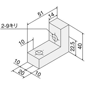 アングルブラケット L 45 キット SUS(エスユーエス)