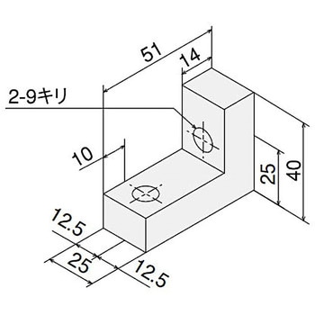 アングルブラケットL50(ステン)キット - SUS(エスユーエス)