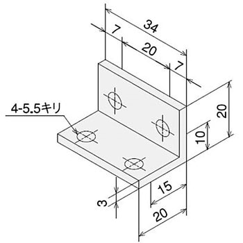 アングルブラケットSS2040ブラックキット SUS(エスユーエス)