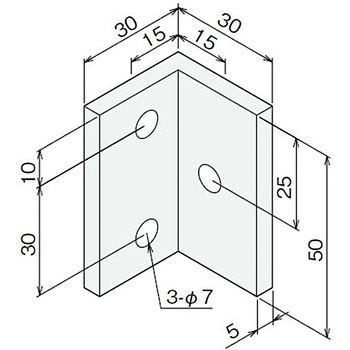 オフセットブラケットSショート SUS(エスユーエス)