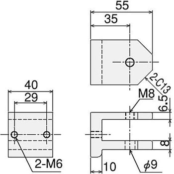 クランプレバー付ターンブラケット 40B SUS(エスユーエス)
