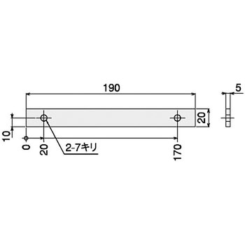 シート固定プレートS 190B SUS(エスユーエス)