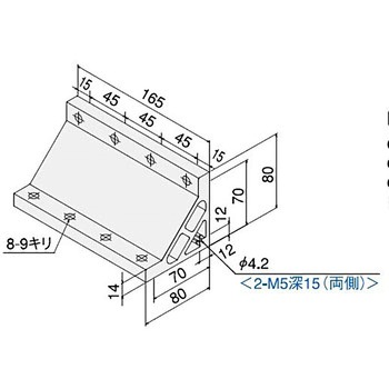 ハードブラケット G90180タップ付キット SUS(エスユーエス)