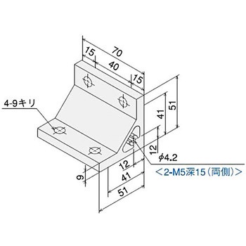 ハードブラケット L 4080 タップ付キット SUS(エスユーエス)