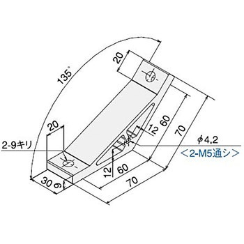 ハードブラケット L・DE135キット SUS(エスユーエス)