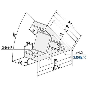 ハードブラケット L・DE45 SUS(エスユーエス)