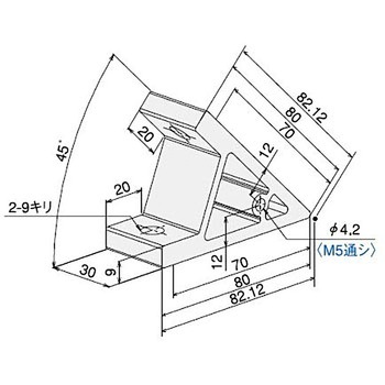 ハードブラケット L・DE45キット SUS(エスユーエス)