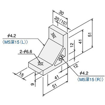 ハードブラケット L40-S・Rタップ付キット SUS(エスユーエス)