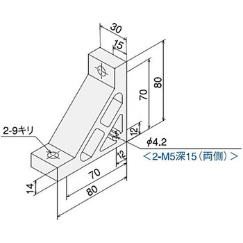 ハードブラケット LG タップ付 SUS(エスユーエス)