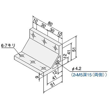 ハードブラケット S 3090 タップ付 SUS(エスユーエス)