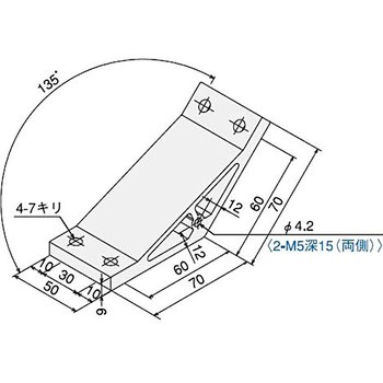 ハードブラケット S3060・DE135タップ付 SUS(エスユーエス)