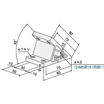 ハードブラケット S3060・DE45タップ付 SUS(エスユーエス)