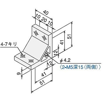 ハードブラケット S50タップ付 SUS(エスユーエス)