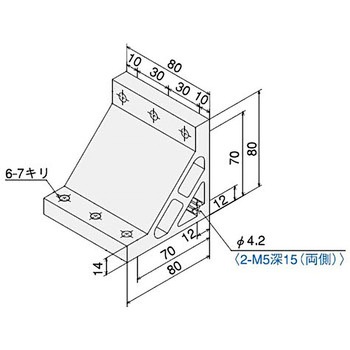 ハードブラケット SG 3090 タップ付 SUS(エスユーエス)