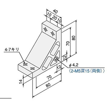ハードブラケット SG50タップ付 SUS(エスユーエス)