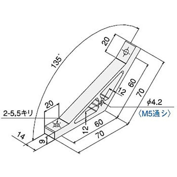 ハードブラケット SS・DE135 SUS(エスユーエス)