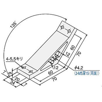 ハードブラケット SS2040・DE135 SUS(エスユーエス)