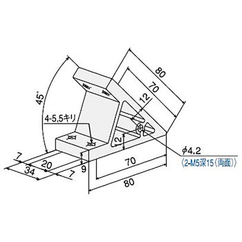 ハードブラケット SS2040・DE45 SUS(エスユーエス)
