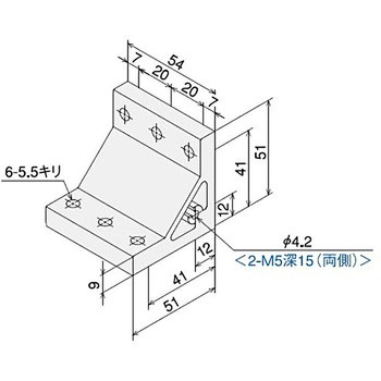 ハードブラケット SSG 2060タップ付キット SUS(エスユーエス)