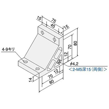 ハードブラケットG90タップ付(ステン)キット SUS(エスユーエス)
