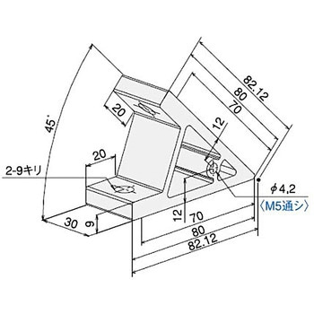 ハードブラケットL・DE45(ステン)キット SUS(エスユーエス)