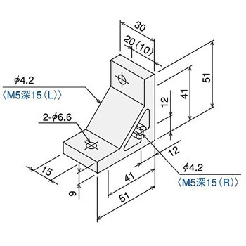 ハードブラケットL40-S・Rタップ付ステンキット - SUS(エスユーエス)