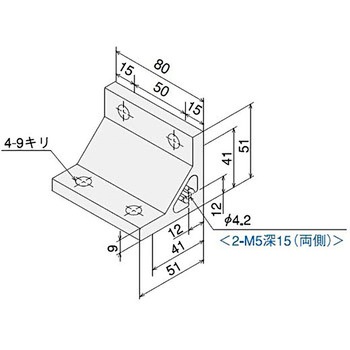 ハードブラケットL50100・1S タップ キット SUS(エスユーエス)