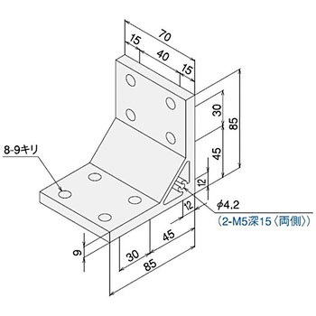 ハードブラケットLW4080タップ付(ステン)キッ - SUS(エスユーエス)