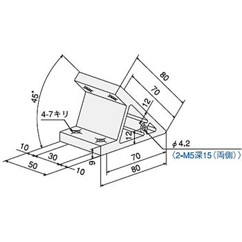 ハードブラケットS3060・DE45(ステン)キット SUS(エスユーエス)