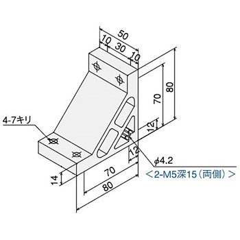 ハードブラケットSG3060タップ付ステンキット SUS(エスユーエス)