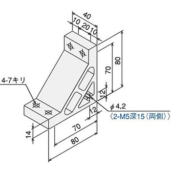ハードブラケットSG50タップ付(ステン)キット SUS(エスユーエス)
