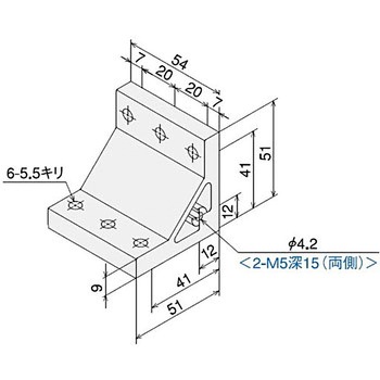 ハードブラケットSSG2060タップ付ステンキット SUS(エスユーエス)
