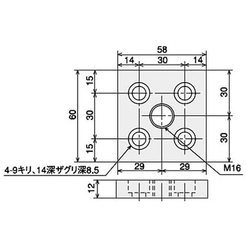 フットベース 6060 2S SUS(エスユーエス)