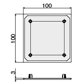 フレームキャップ 100・100・4S SUS(エスユーエス)