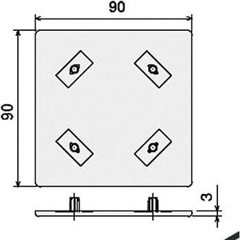 フレームキャップ 90・90 - SUS(エスユーエス)