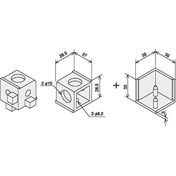 ブロックブラケット Sキット SUS(エスユーエス)