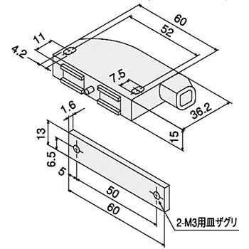 マグネットキャッチリミット付 SUS(エスユーエス)