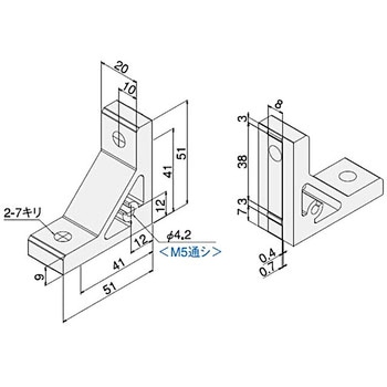 回止付ハードブラケットS タップ付キット SUS(エスユーエス)