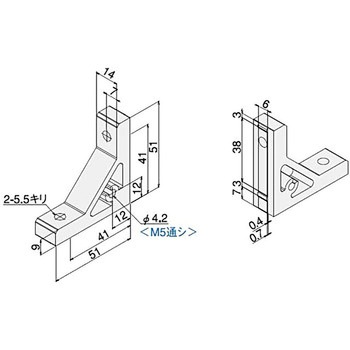 回止付ハードブラケットSSGタップ付ステンキ SUS(エスユーエス)