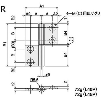 旗蝶番樹脂用 SP-Rキット SUS(エスユーエス)