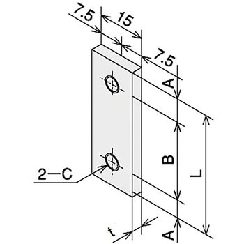 固定蝶番 SS 板ナット SUS(エスユーエス)