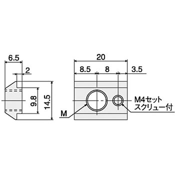 後入れロックナット L SUS(エスユーエス)